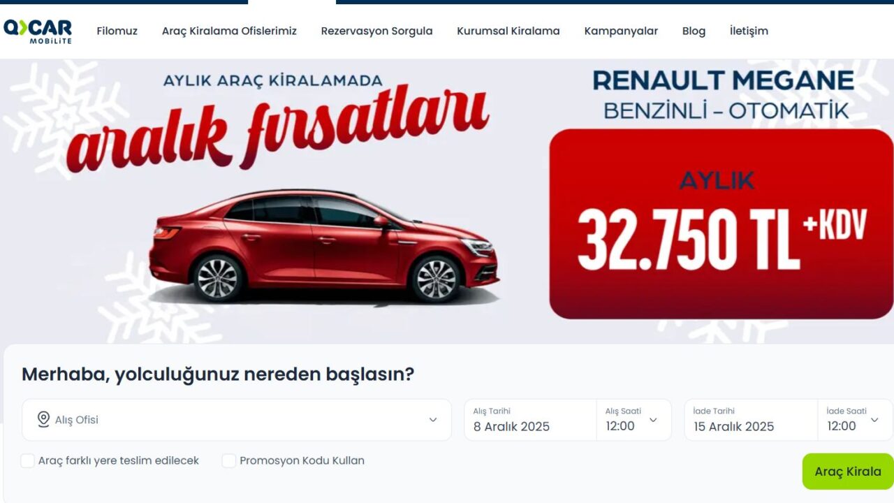 Sabiha Gökçen Araç Kiralama - qcar.com.tr